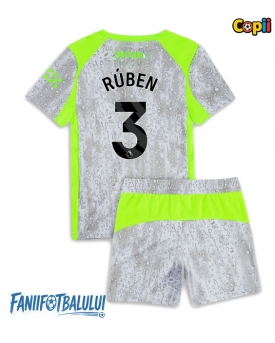 Manchester City Ruben Dias #3 Echipament de Fotbal Replică 2025-26 Copii Treilea (+ Șorturi)
